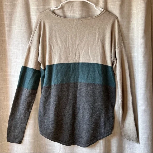 Smartwool | Merino Wool blend color block long sleeve base layer Women’s Medium - Picture 3 of 7